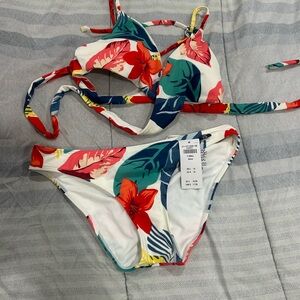 Tropical Floral Bikini Set